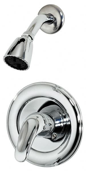 B&K Mueller - Concealed, One Handle, Chrome Coated, Brass, Valve and Shower Head - Lever Handle, Metal Handle - Caliber Tooling