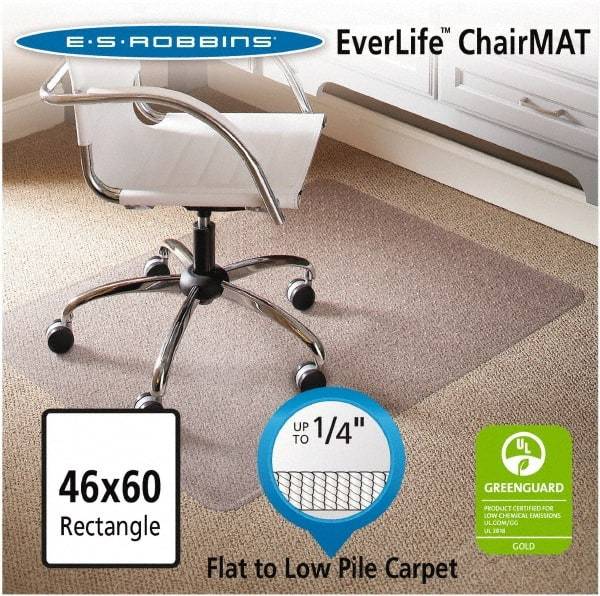 ES Robbins - 60" Long x 46" Wide, Chair Mat - Rectangular, Beveled Edge Style - Caliber Tooling