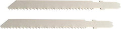 Disston - 3-1/2" Long, 10 to 14 Teeth per Inch, Bi-Metal Jig Saw Blade - Toothed Edge, 0.06" Thick, U-Shank, Raker Tooth Set - Caliber Tooling