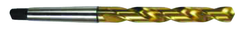 19.75mm Dia. - HSS 2MT GP Taper Shank Drill-118Â° Point-TiN - Caliber Tooling