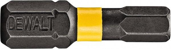 DeWALT - 3/32" Hex Bit - 1/4" Hex Drive, 1" OAL - Caliber Tooling