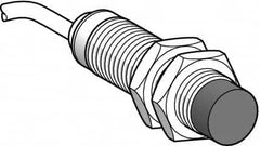 Telemecanique Sensors - NPN, PNP, NC, 8mm Detection, Cylinder, Inductive Proximity Sensor - 2 Wires, IP67, 12 to 24 VDC, M18x1 Thread, 41mm Long - Caliber Tooling