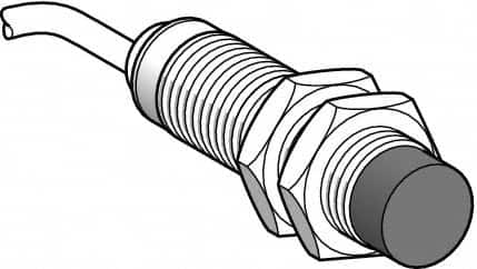 Telemecanique Sensors - NPN, PNP, NC, 8mm Detection, Cylinder, Inductive Proximity Sensor - 3 Wires, IP67, 24 to 48 VDC, M18x1 Thread, 41mm Long - Caliber Tooling