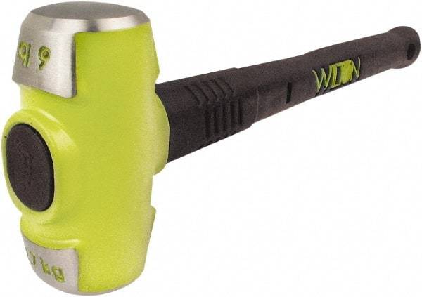 Wilton - 6 Lb Head, 16" Long Sledge Hammer - Steel Head, Steel Handle with Grip - Caliber Tooling