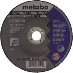 Metabo - Depressed-Center Wheels Wheel Diameter (Inch): 4-1/2 Wheel Thickness (Decimal Inch): 0.2500 - Caliber Tooling