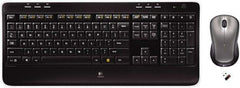 Logitech - Black Keyboard/Mouse - Use with Windows XP, Vista, 7, 8 - Caliber Tooling