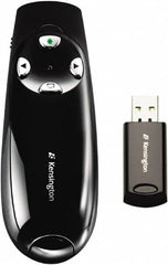 Kensington - Black Wireless Presenter - Use with Windows Vista, 7, Windows 8 - Caliber Tooling