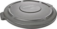 Rubbermaid - Round Lid for Use with 44 Gal Round Trash Cans - Gray, Plastic, For 2643 Brute Trash Cans - Caliber Tooling