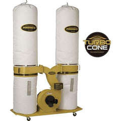 Jet - 230 Volt Dust Collector - 230 CFM Air Flow, 11.31" Static Pressure Water Level - Caliber Tooling