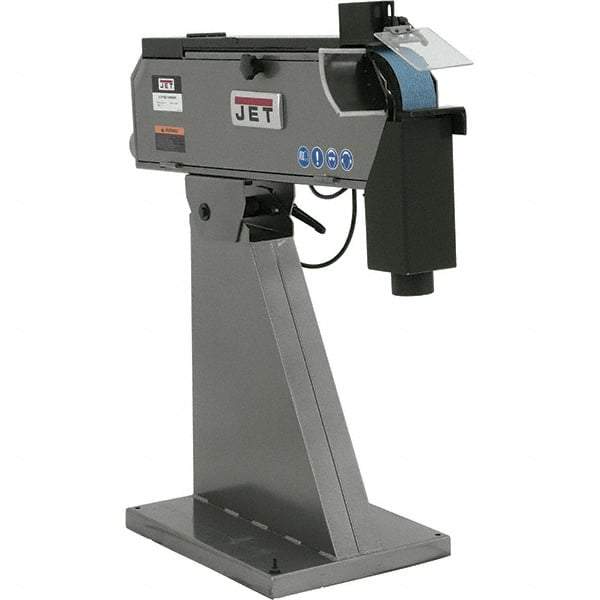 Jet - 79" Long x 3" Wide Belt Grinder - 4 hp, 220 Volts - Caliber Tooling