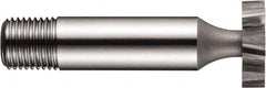 DORMER - 7/8" Diam x 3/16" Face Width, High Speed Steel, 8 Teeth, Shank Connection Woodruff Keyseat Cutter - Uncoated, 1/2" Shank, Staggered Teeth, ANSI 607 - Caliber Tooling