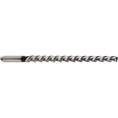 DORMER - 10mm Pin, 0.528" Diam, 0.3901" Small End, 12.5mm Diam Tanged Shank, 175mm Flute, Taper Pin Reamer - Caliber Tooling