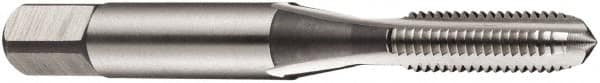 DORMER - #6-40 UNF, 3 Flute, Bottoming & Plug, Bright Finish, High Speed Steel Tap Set - Right Hand Cut, 45mm OAL, 2B Class of Fit, Series E111 - Caliber Tooling