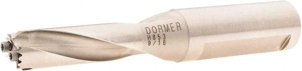 DORMER - 13.5 to 14.5mm Diam, 3xD, 3/4" Shank Diam, 52.5mm Flute, 116.5mm OAL, Replaceable Tip Drill - H853 Toolholder, Series H853 - Caliber Tooling