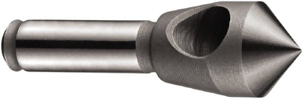 DORMER - 28mm Head Diam, 12mm Shank Diam, 1 Flute 90° Cobalt Countersink - Caliber Tooling