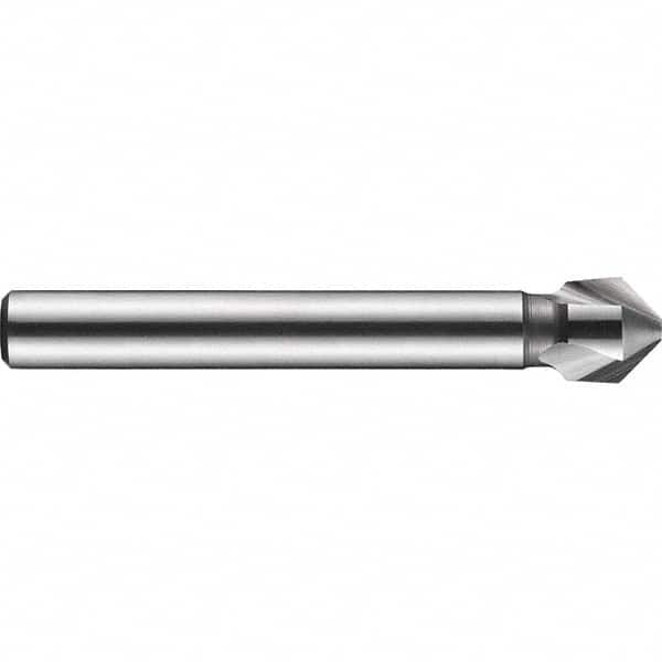 DORMER - 5mm Shank Diam, 3 Flute 90° High Speed Steel Countersink - Caliber Tooling