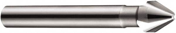 DORMER - 10mm Shank Diam, 3 Flute 60° High Speed Steel Countersink - Caliber Tooling