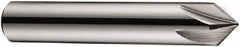 DORMER - 10mm Shank Diam, 7 Flute 90° High Speed Steel Countersink - Bright Finish, 56mm OAL, Single End, Straight Shank, Right Hand Cut - Caliber Tooling