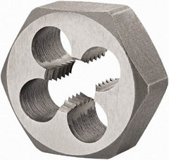 DORMER - 1-1/4 - 11 BSPP Thread, Nonadjustable Round Pipe Die - High Speed Steel, Right Hand Thread - Exact Industrial Supply