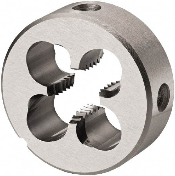 DORMER - 1/8-27 NPT Thread, Nonadjustable Round Pipe Die - High Speed Steel, Right Hand Thread - Exact Industrial Supply