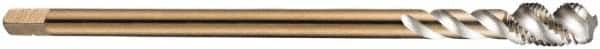 DORMER - M20x1.00 Metric Fine 4 Flute 6H Bottoming Spiral Flute Tap - Cobalt, Bright Finish, 125mm OAL, Right Hand Flute, Right Hand Thread, Series EX10 - Caliber Tooling