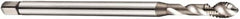 DORMER - M4x0.70 Metric Coarse 2 Flute 6H Bottoming Spiral Flute Tap - Cobalt, Bright Finish, 73mm OAL, Right Hand Flute, Right Hand Thread, Series E605 - Caliber Tooling