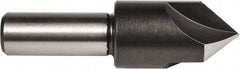 Union Butterfield - 5/8" Head Diam, 3/8" Shank Diam, 3 Flute 82° High Speed Steel Countersink - Bright Finish, 2-1/4" OAL, Single End, Straight Shank, Right Hand Cut - Caliber Tooling