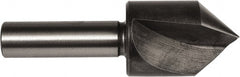 Union Butterfield - 1/2" Head Diam, 1/4" Shank Diam, 1 Flute 90° High Speed Steel Countersink - Caliber Tooling