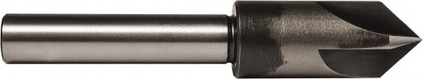 Union Butterfield - 3/4" Head Diam, 1/2" Shank Diam, 4 Flute 82° High Speed Steel Countersink - Caliber Tooling