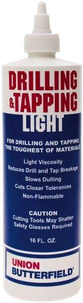 Union Butterfield - 16 oz Bottle Cutting & Tapping Fluid - Use on Ferrous Metals & Nonferrous Metals - Caliber Tooling
