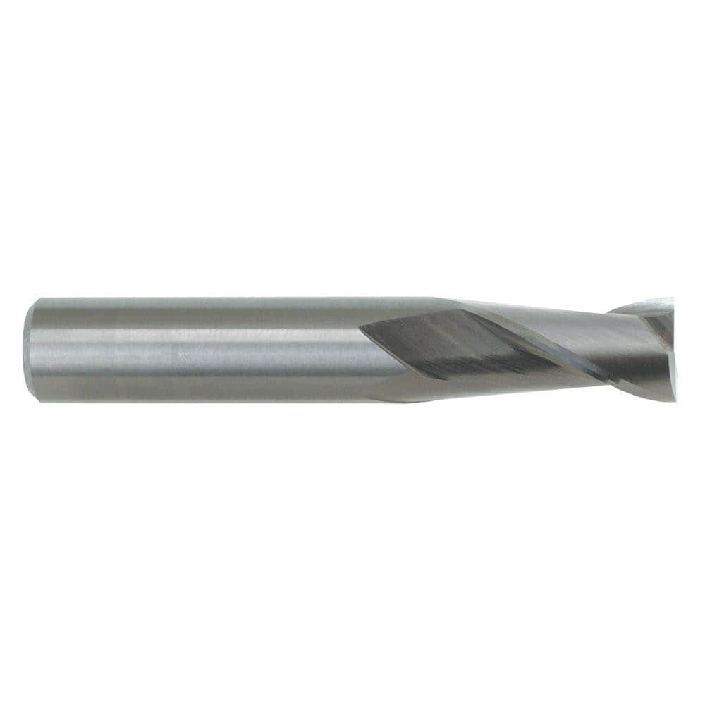 Corner Radius End Mill: 5/16″ Dia, 13/16″ LOC, 0.02″ Radius, 2 Flutes, Solid Carbide 2-1/2″ OAL, 5/16″ Shank Dia, 30 ° Helix, Bright/Uncoated, Corner Radius End, Centercutting, Series 121