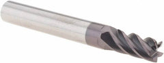 M.A. Ford - 9/32", 5 Flute, Single End, Solid Carbide, 0.015" Corner Radius End Mill - 2-1/2" OAL, 38° Helix, Right Hand Flute, 5/8" LOC, Right Hand Cut - Caliber Tooling