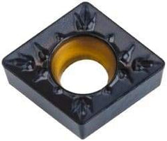 Kennametal - CCMT21.51 MP Grade KCP25 Carbide Turning Insert - TiCN/Al2O3 Finish, 80° Diamond, 1/4" Inscr Circle, 3/32" Thick, 1/64" Corner Radius - Caliber Tooling