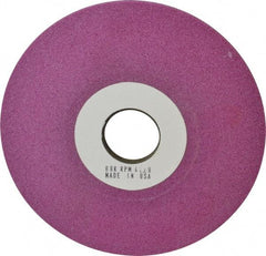 Grier Abrasives - 6" Diam, 1-1/4" Hole Size, 1/2" Overall Thickness, 80 Grit, Type 12 Tool & Cutter Grinding Wheel - Medium Grade, Aluminum Oxide, K Hardness, Vitrified Bond, 4,138 RPM - Caliber Tooling