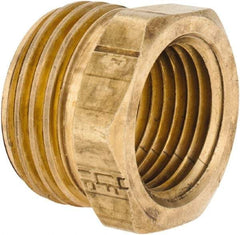 ANDERSON METALS - 3/4 MGHT & 1/2 FPT Garden Hose Male x FIP - Lead Free Brass, Male Hose to Female Pipe Connector - Caliber Tooling