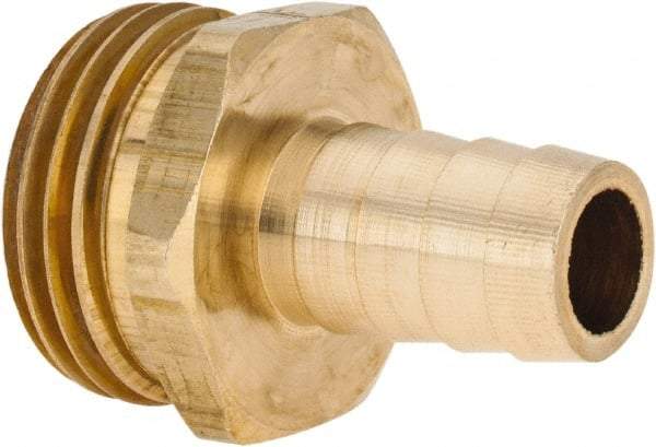 ANDERSON METALS - 3/4 GHT Garden Hose Barb x Male - Lead Free Brass, Male Hose to Barb Connector - Caliber Tooling