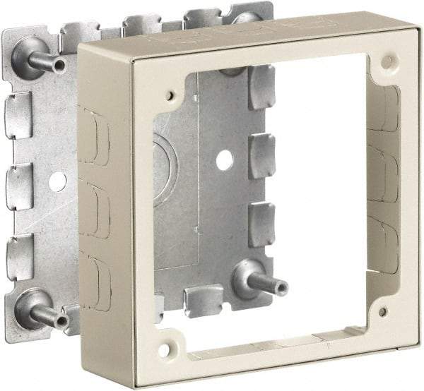 Hubbell Wiring Device-Kellems - 4.64 Inch Long x 1.38 Inch Wide x 4.54 Inch High, Rectangular Raceway Box - Ivory, For Use with HBL500 Series Raceways and HBL750 Series Raceways - Caliber Tooling