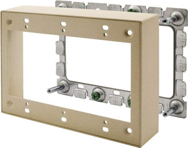 Hubbell Wiring Device-Kellems - 6.45 Inch Long x 1.38 Inch Wide x 4.54 Inch High, Rectangular Raceway Box - Ivory, For Use with HBL500 Series Raceways and HBL750 Series Raceways - Caliber Tooling