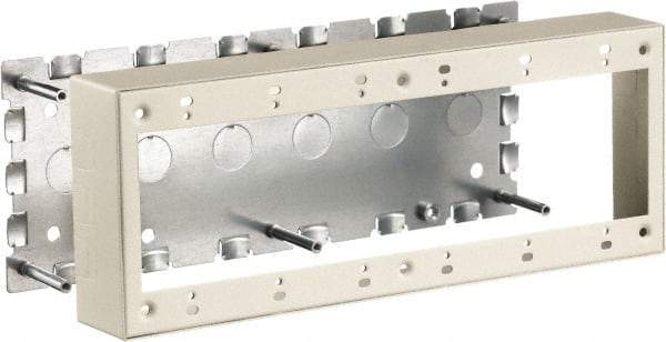 Hubbell Wiring Device-Kellems - 11.89 Inch Long x 1-3/4 Inch Wide x 4.54 Inch High, Rectangular Raceway Box - Ivory, For Use with HBL500 Series Raceways and HBL750 Series Raceways - Caliber Tooling