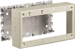 Hubbell Wiring Device-Kellems - 8.26 Inch Long x 1-3/4 Inch Wide x 4.54 Inch High, Rectangular Raceway Box - Ivory, For Use with HBL500 Series Raceways and HBL750 Series Raceways - Caliber Tooling