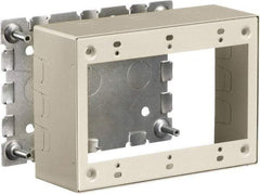 Hubbell Wiring Device-Kellems - 6.45 Inch Long x 1.38 Inch Wide x 4.54 Inch High, Rectangular Raceway Box - Ivory, For Use with HBL500 Series Raceways and HBL750 Series Raceways - Caliber Tooling