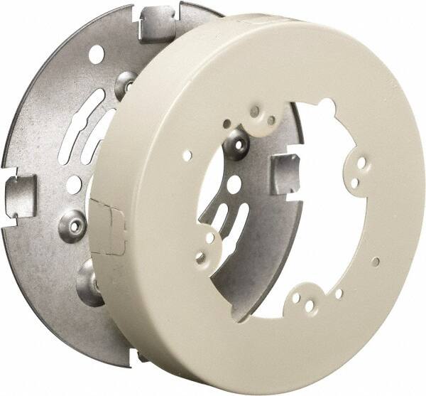 Hubbell Wiring Device-Kellems - 4-3/4 Inch Wide x 1.02 Inch High, Round Raceway Box - Ivory, For Use with HBL500 Series Raceways and HBL750 Series Raceways - Caliber Tooling