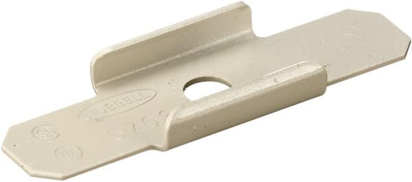 Hubbell Wiring Device-Kellems - 2.51 Inch Long, Raceway Clip - Ivory, For Use with HBL500 Series Raceways and HBL750 Series Raceways - Caliber Tooling