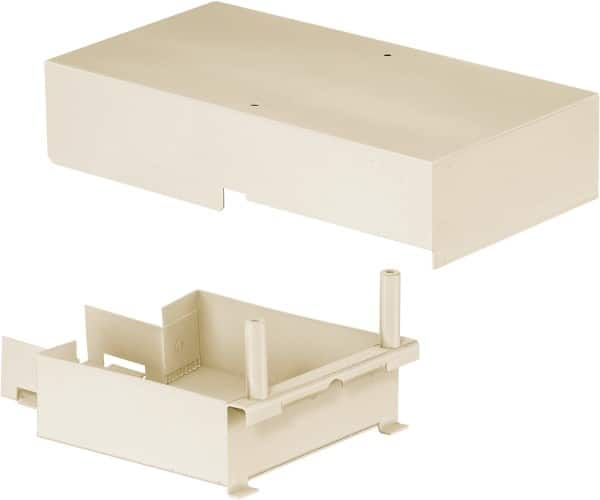 Hubbell Wiring Device-Kellems - 11.31 Inch Long x 4.88 Inch Wide x 3.14 Inch High, Rectangular Raceway Connector Coupling - Ivory, For Use with HBL4750 Series Raceways - Caliber Tooling