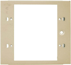 Hubbell Wiring Device-Kellems - 4.32 Inch Long x 4-3/4 Inch High, Rectangular Raceway Plate - Ivory, For Use with HBL4700 Series Raceways and HBL4750 Series Metal Raceways - Caliber Tooling