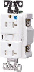 Cooper Wiring Devices - 1 Phase, 5-20R NEMA, 125 VAC, 20 Amp, Self Grounding, GFCI Receptacle - 2 Pole, Back and Side Wiring, Tamper Resistant, Thermoplastic Commercial, Specification Grade - Caliber Tooling