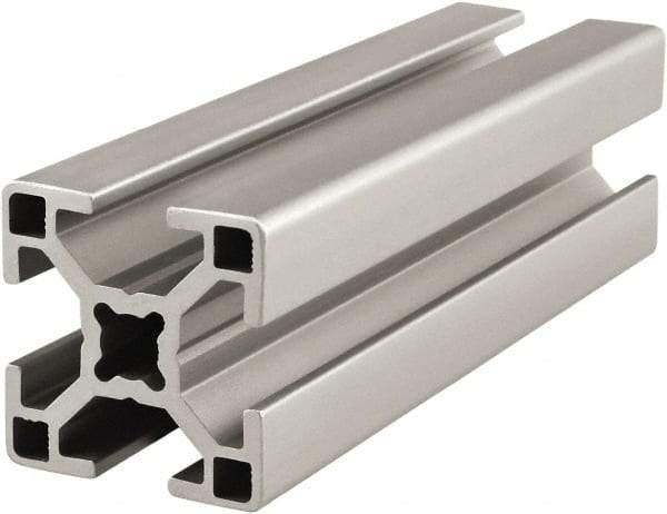 80/20 Inc. - 4 Meters Long x 30 mm Wide x 30 mm Deep, T-Slotted Aluminum Extrusion - Clear Anodized Finish - Caliber Tooling