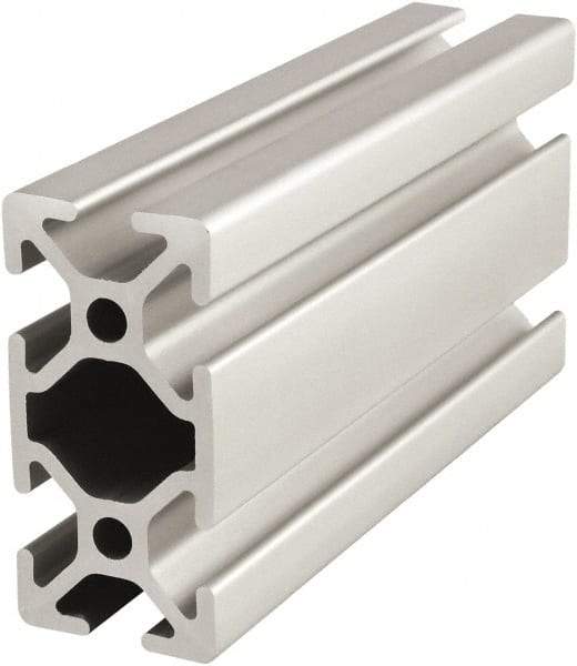 80/20 Inc. - 6 Meters Long x 25 mm Wide x 50 mm Deep, T-Slotted Aluminum Extrusion - Clear Anodized Finish - Caliber Tooling