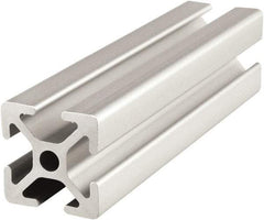 80/20 Inc. - 4 Meters Long x 25 mm Wide x 25 mm Deep, T-Slotted Aluminum Extrusion - Clear Anodized Finish - Caliber Tooling