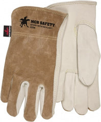 MCR Safety - Leather Work Gloves - - Exact Industrial Supply